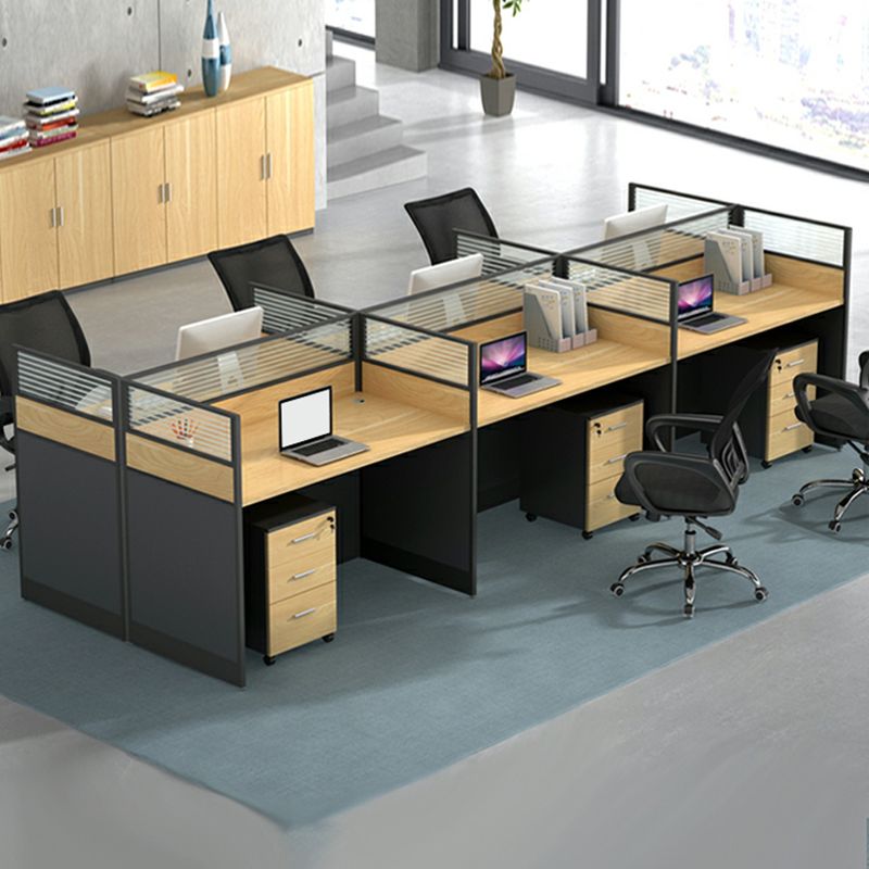 6-Way Modular Office Workstation - Image 2