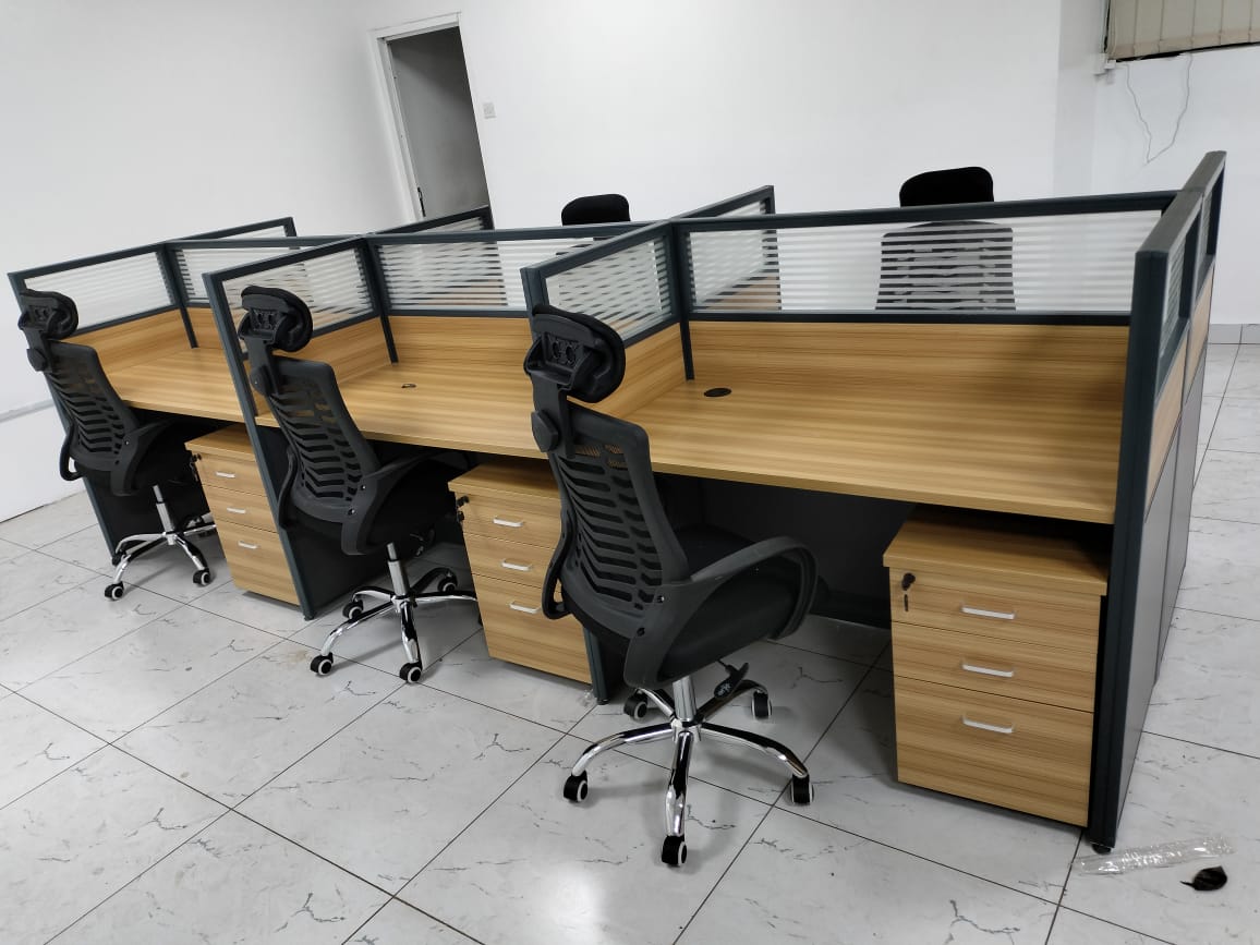 6-Way Modular Office Workstation - Image 3